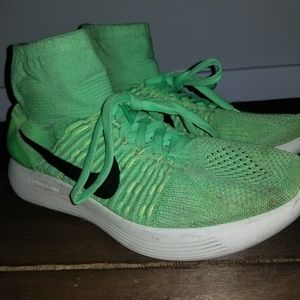 Neon Green Nike Running Shoes Light
